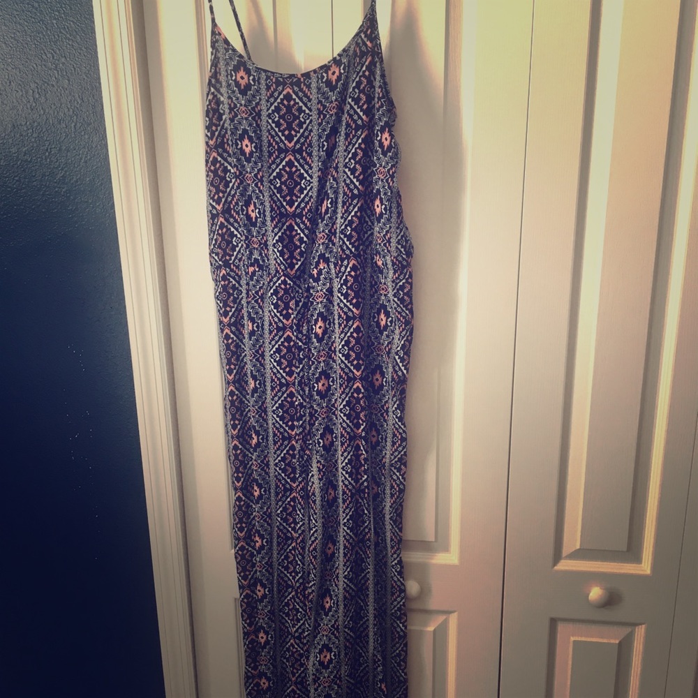 Juniors jumpsuit size XL smocked back